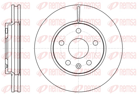 Brake Disc - 61285.10 REMSA