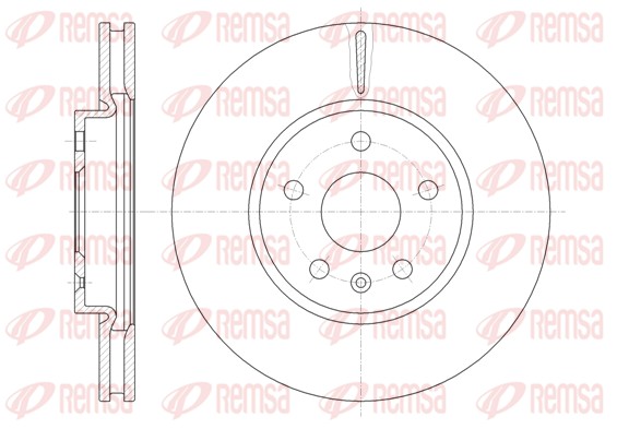 Brake Disc - 61286.10 REMSA