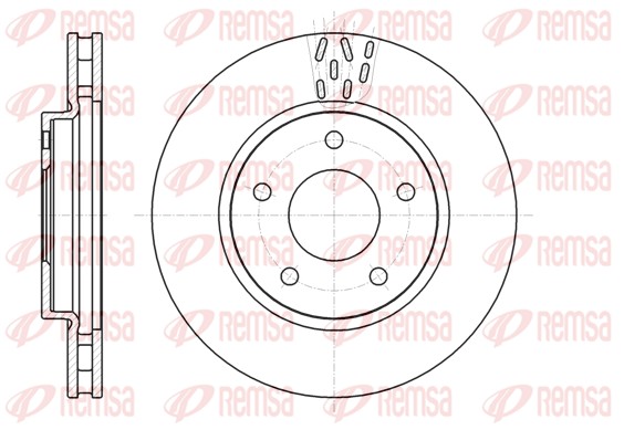 Brake Disc - 61291.10 REMSA