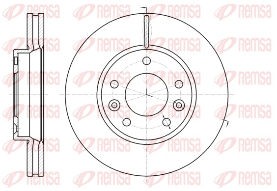 Brake Disc - 61294.10 REMSA