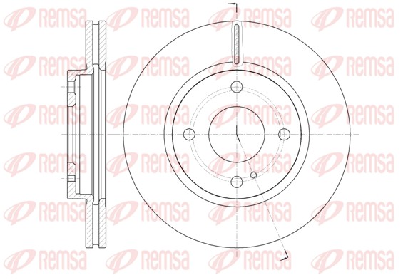 Brake Disc - 61299.10 REMSA