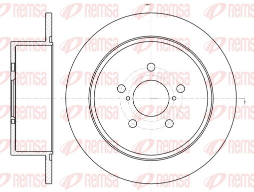 Brake Disc - 61300.00 REMSA