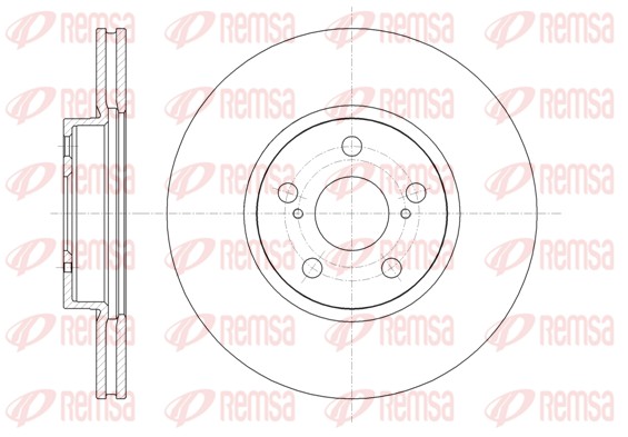 Brake Disc - 61330.10 REMSA