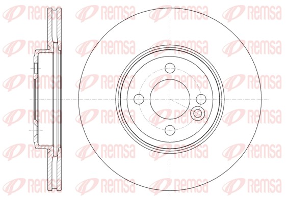 Brake Disc - 61334.10 REMSA