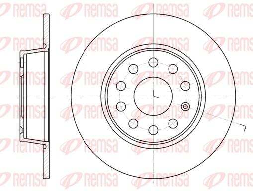 Brake Disc - 61340.00 REMSA