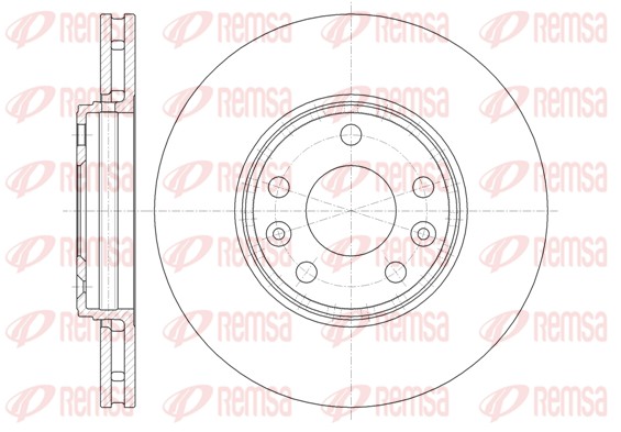 Brake Disc - 61344.10 REMSA