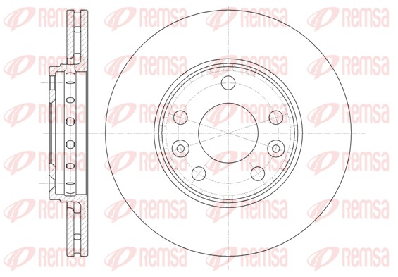 Brake Disc - 61346.10 REMSA