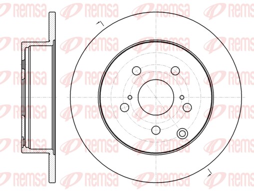 Brake Disc - 61350.00 REMSA
