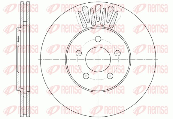Brake Disc - 61361.10 REMSA