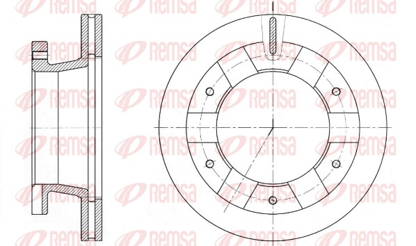 Brake Disc - 61407.10 REMSA