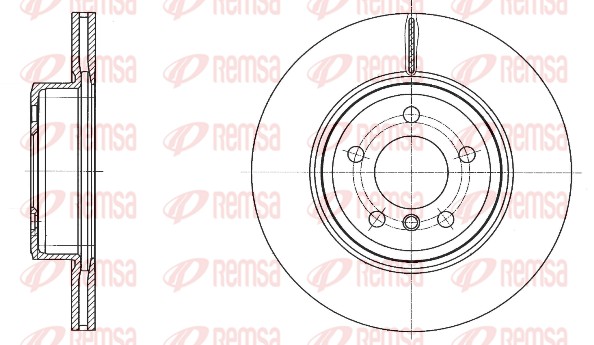 Brake Disc - 61548.10 REMSA
