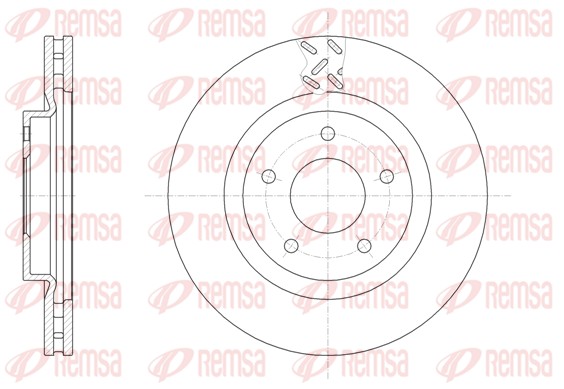Brake Disc - 61553.10 REMSA