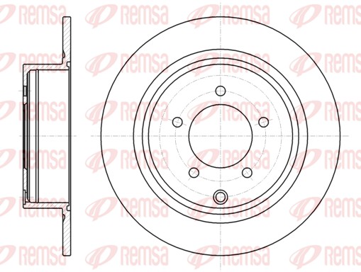 Brake Disc - 61554.00 REMSA