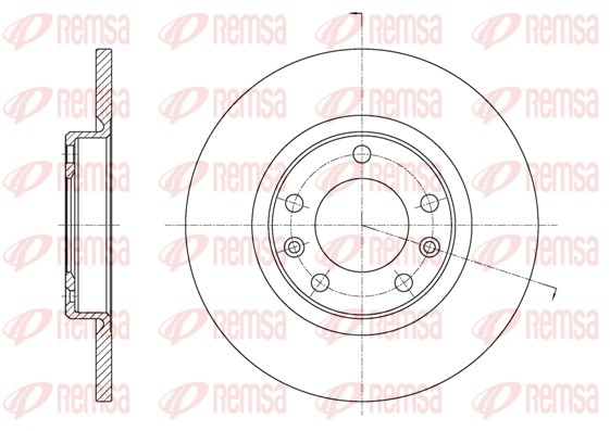 Brake Disc - 61555.00 REMSA