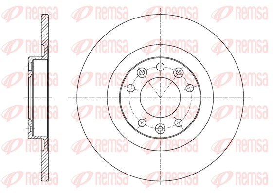 Brake Disc - 61557.00 REMSA