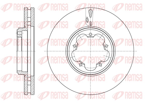 Brake Disc - 61563.10 REMSA