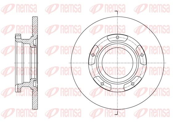 Brake Disc - 61564.00 REMSA