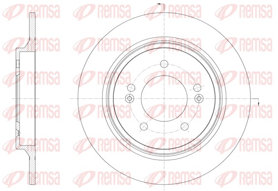 Brake Disc - 61571.00 REMSA