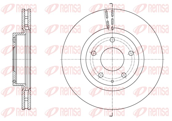 Brake Disc - 61574.10 REMSA