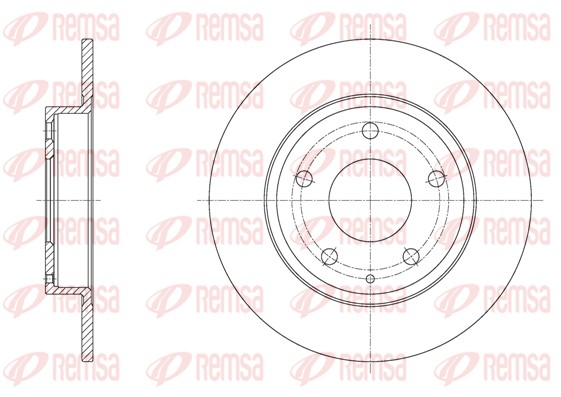 Brake Disc - 61575.00 REMSA
