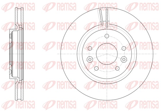 Brake Disc - 61581.10 REMSA