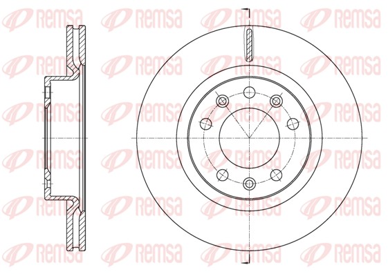 Brake Disc - 61584.10 REMSA