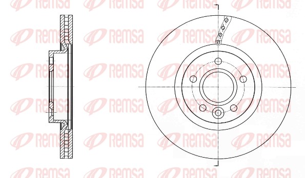 Brake Disc - 61589.10 REMSA
