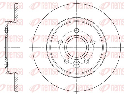 Brake Disc - 61590.00 REMSA