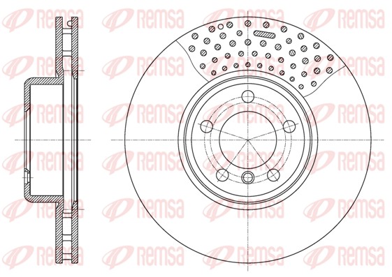 Brake Disc - 61594.10 REMSA