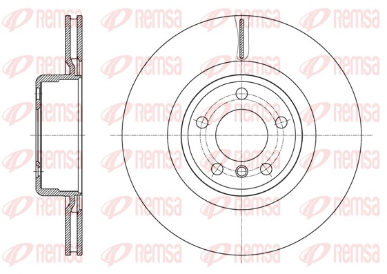 Brake Disc - 61595.10 REMSA