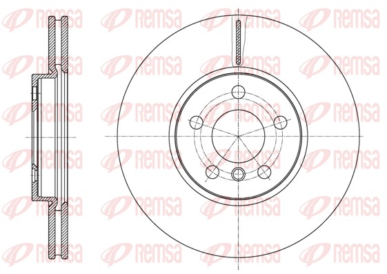 Brake Disc - 61596.10 REMSA