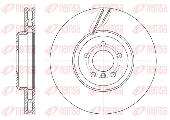 Brake Disc - 61598.10 REMSA