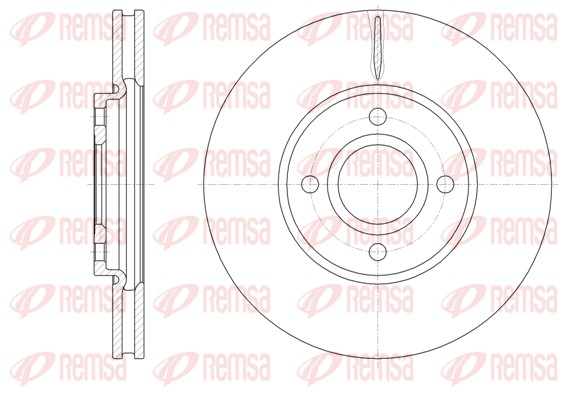Brake Disc - 61601.10 REMSA