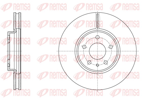 Brake Disc - 61605.10 REMSA