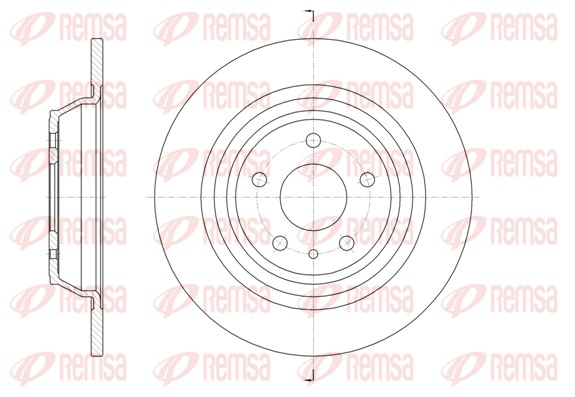 Brake Disc - 61606.00 REMSA