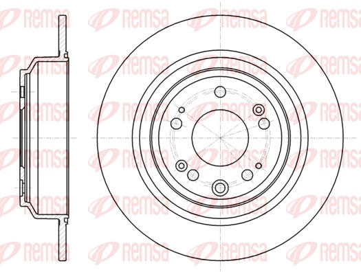 Brake Disc - 61608.00 REMSA