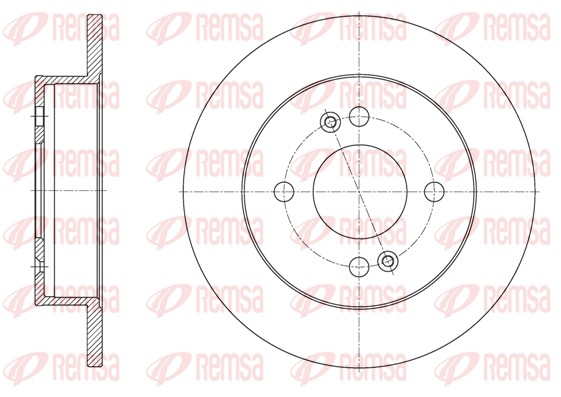 Brake Disc - 61609.00 REMSA