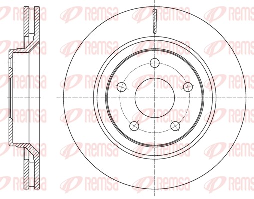 Brake Disc - 61610.10 REMSA