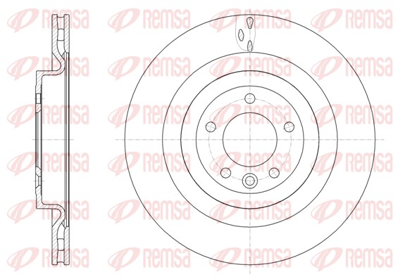 Brake Disc - 61612.10 REMSA
