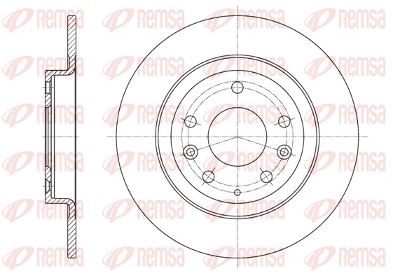 Brake Disc - 61615.00 REMSA