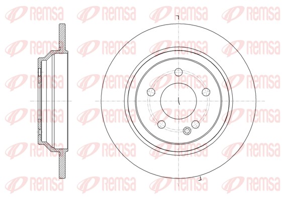 Brake Disc - 61616.00 REMSA