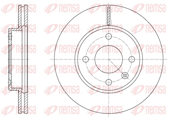 Brake Disc - 61624.10 REMSA