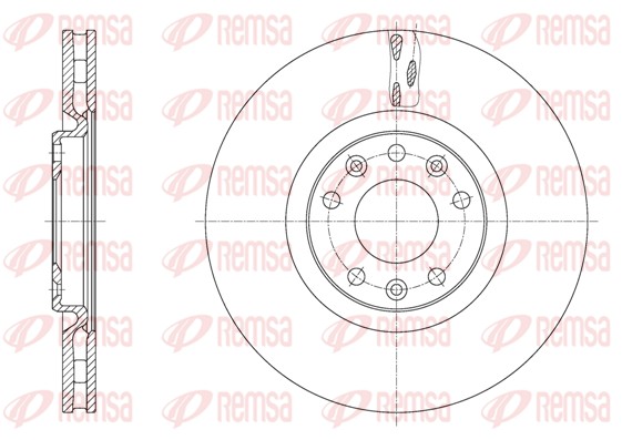 Brake Disc - 61628.10 REMSA