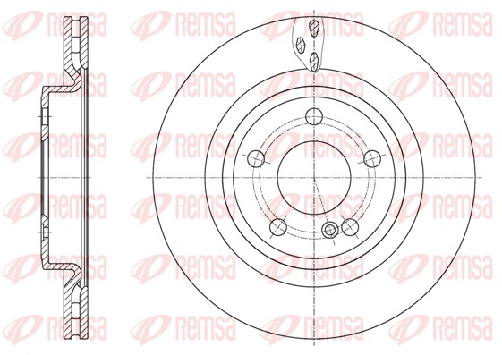 Brake Disc - 61633.10 REMSA