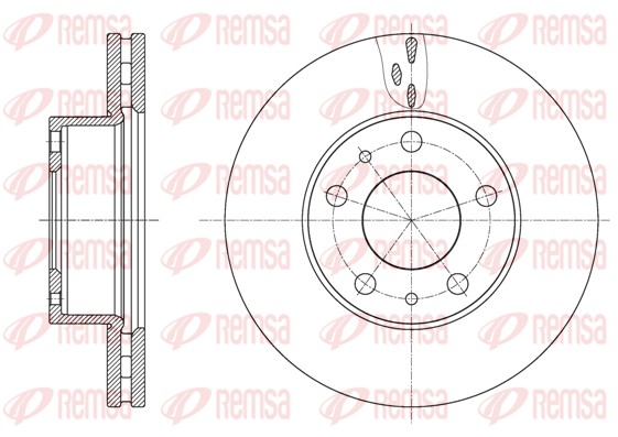 Brake Disc - 61637.10 REMSA