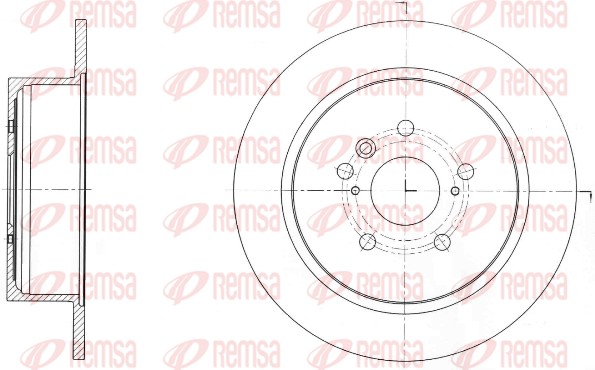 Brake Disc - 61650.00 REMSA