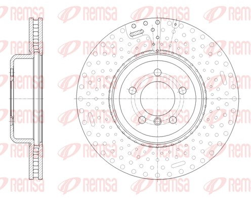 Brake Disc - 61651.10 REMSA