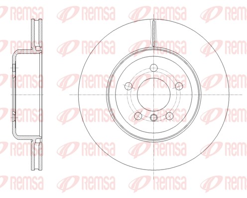 Brake Disc - 61652.10 REMSA
