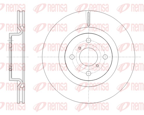 Brake Disc - 61656.10 REMSA