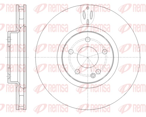 Brake Disc - 61657.10 REMSA